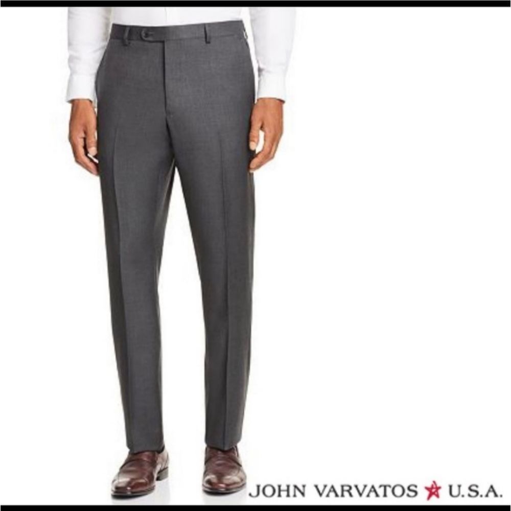 John Varvatos Wool Dark Gray Slacks